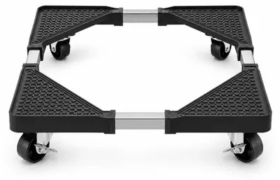 Image de Support de machine à laver sur roulettes, réglable de 40 à 66 cm