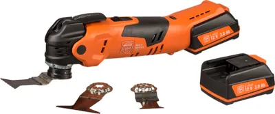 Obrázok produktu pre FEIN Cordless AMM 300 Plus Start, pílenie, Čierna, Oranžová, 18000 OPM, 11500 OPM, 3,2°, 81 dB