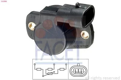 Produktbild von FACET 10.5096 Drosselklappenpotentiometer für FIAT PANDA (169) 500 (312) GRANDE PUNTO (199) 500 C (312) PUNTO EVO (199)