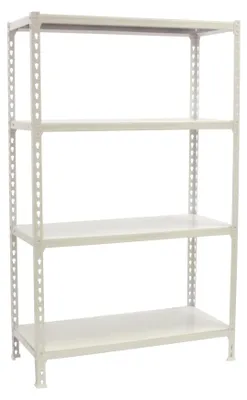 Image de Etagère Légère Sans Vis Simonclick Mini 4/400 1500 Blanc/blanc Blanc 1500x800x400 - Simonrack