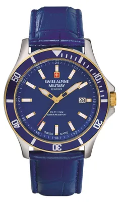 Produktbild von Swiss Alpine Military Herren Armbanduhr 42 mm Armband Leder 7022.1545