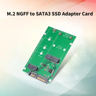 Zdjęcie produktu dla Karta adaptera M.2 NGFF na SATA Obsługa konwertera MSATA SSD na SATA III 2230 2242 2260 2280