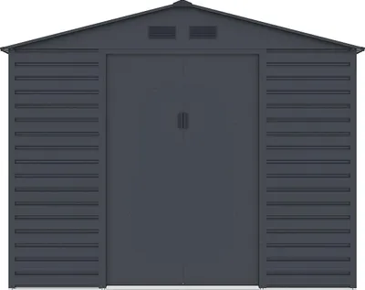 Produktbild von Gartenschrank aus Metall/verzinktem Stahl - Anthrazit - 8,94 m² - ADELMO