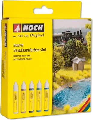 Produktbild von NOCH 60878 - G,1,0,H0,TT,N,Z Gewässerfarben-Set - Neu