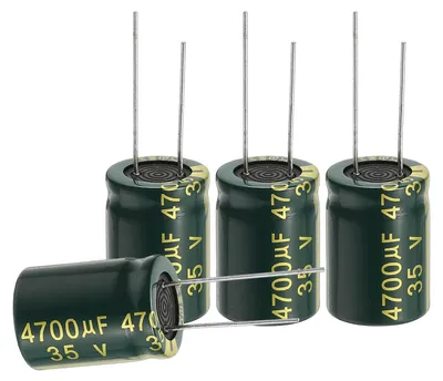 Elektrolytkondensator 4700 µF, 35 V, 18x25 mm, 24 Stück