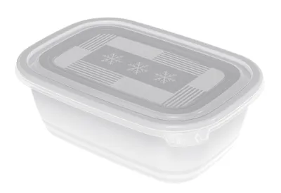 Obrázek produktu pro Rotho 1725800096, Sada, Obdélníkový, 1 l, Průhledná, Bílá, Polypropylen (PP), 135 mm