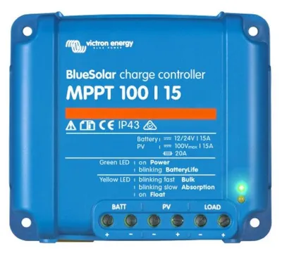 Produktbild von Victron Solar Laderegler | Blue Solar | MPPT 100/15 | 12/24V 15A