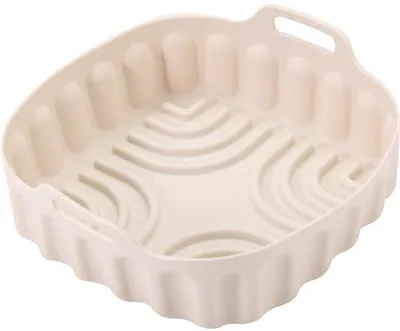 Produktbild von Silikon-Pads für Airfryer - Nicht-stick Frittierpads - Keukenliners - Beige