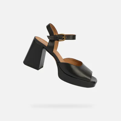 Produktbild von Geox Schwarze Damensandalen Soledea 39