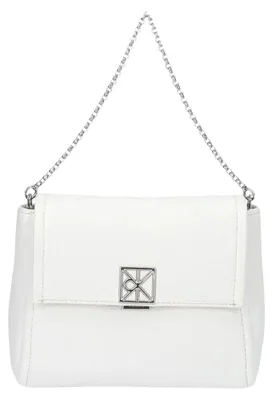 Produktbild von Calvin Klein EMBLEM HW PEBBLE CROSSBODY 20 Damen Schultertasche Weiß : Größe - UNICA Größe: UNICA