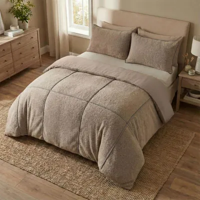 Immagine prodotto di Sleeptime Teddy Trim Taupe scuro 240 x 200/220 cm