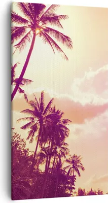 Produktbild von Bild auf Leinwand - Leinwandbild - palme dschungel - 55x100cm - Wand Bild - Wanddeko - Wandbilder - Leinwanddruck - Bilder - Kunstdruck - Wanddekoration - Leinwand bilder - Wandkunst - PA55x100-3994