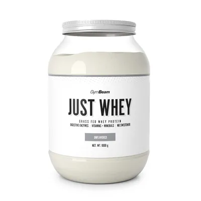 Produktbild von GymBeam - Just Whey Protein aus Weidehaltung, 1000 g, ohne Geschmack