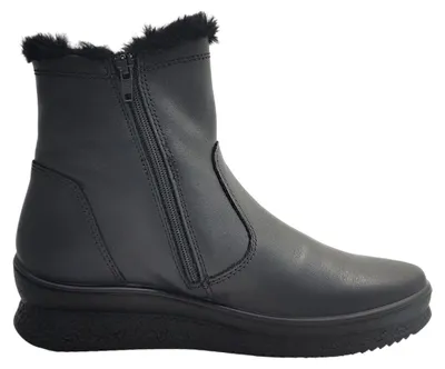 Productafbeelding van Imac Damenschuhe Reißverschluss Schaftstiefel Schwarz Freizeit