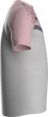 Produktbild von Jako Iconic T-Shirt Damen - Soft Grey / Rosa / Anthra Light