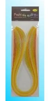 Produktbild von Quilling-Streifen 5 mm x 50 cm, gelb, 100 Stück – Galeria Hobby