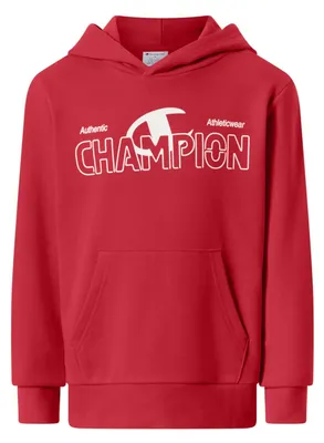 Produktbild von Champion Boy-Graphic Hoodie Sweatshirt mit Kapuze, Rot (Rs014), M Kinder
