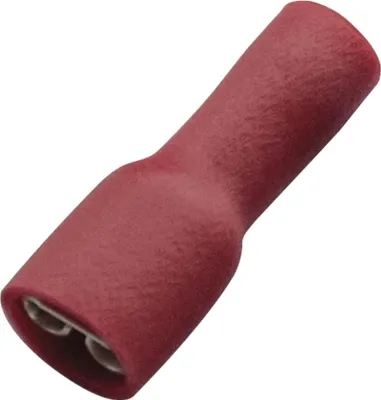 Image de Cosses plates Haupa rouges entièrement isolées 0,5-1,0/6,3x0,8 PVC, 100 pièces.
