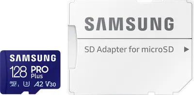 Obrázok produktu pre Pamäťová karta Samsung PRO Plus microSD (2023) (vrátane SD adaptéra) - 128 GB