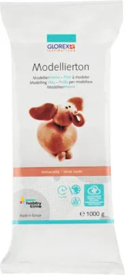 Produktbild von Modellierton Modelliermasse gebrauchsfertig lufthärtend terracotta 1 kg