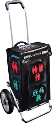 Produktbild von James Einkaufstrolley - AMPELPAERCHEN - stabiler Einkaufswagen mit individuellem Design - mehrfarbig: bunt in Ausführung: Royal-Leichtraeder