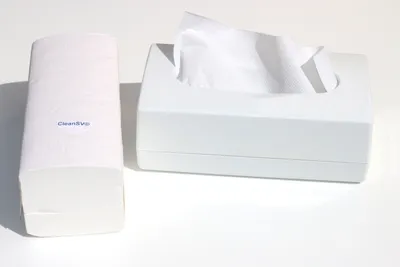 Produktbild von CleanSV® Tischspender II Papierhandtuchspender für ca. 120 Papierhandtücher ZZ zum hinstellen Entnahme von oben