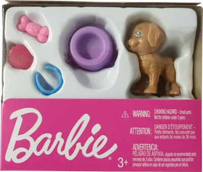 Zdjęcie produktu dla Zestaw akcesoriów Mattel Barbie FHY70 z motywem szczeniaka, akcesoria do lalek
