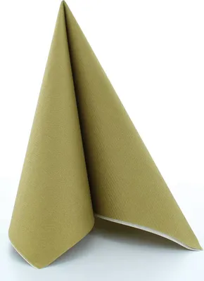Produktbild von Airlaid Serviette Gold, 40 x 40 cm, 50 Stück - Mank