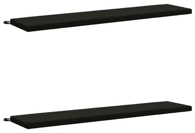 Imagen del producto de Cojines para bancos SOEST 2 uds. 100% Poliéster Negro