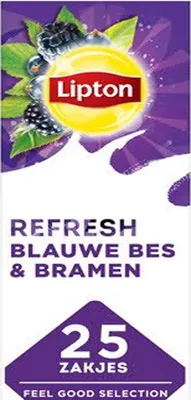 Produktbild von Lipton - Tee Lipton Refresh Blue Fruit Tea 25x1.5gr | Packen Sie ein 25 -Stück | 6 Stück