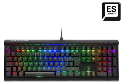 Image de Sharkoon SKILLER SGK60 clavier Gaming USB QWERTY espagnol Noir