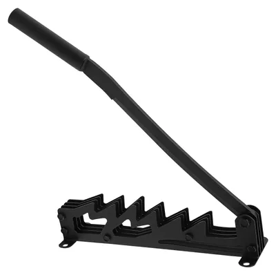 Produktbild von Wandmontierter Anzündholzspalter - Brennholzspalter aus Gusseisen - Schwerlast - Gezahnter Griff - 2 Griffe 40/15 cm - Für trockenes Weichholz bis 25 cm - Schwarz
