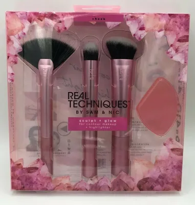 Produktbild von Real Techniques RM2105009 Sculpt + Glow Pinsel-Set 4-tlg