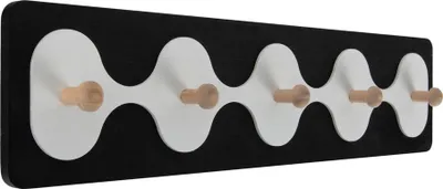 Produktbild von Present Time - Garderobenständer Rizar Medium - Schwarz & Weiß