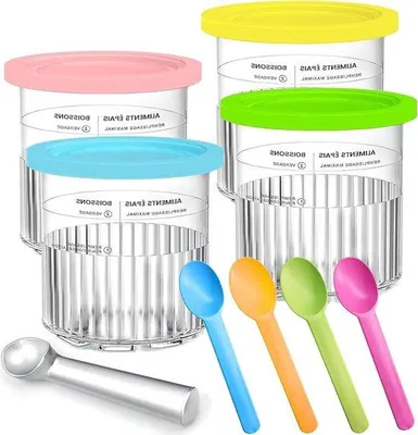 Produktbild von 4 BPA-freie Behälter für Eismaschine NC500 NC501