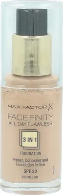 Obrázek produktu pro Max Factor Facefinity All Day Flawless 3 In 1, Láhev, Tekutina, Vyhlazující, Béžová, Bronze, Ženy