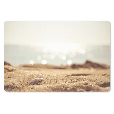 Produktbild von MuchoWow® Mauspad Mousepad Strand - Sand - Muschel 27x18 cm - Mousepads - Maus Mat - Pad - Mausunterlage - Büroartikel - Desk Matten