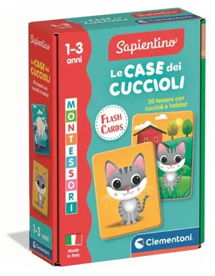 Obrázek produktu pro Montessori Edukativní Kartičky Pro Děti: Domy Mláďat