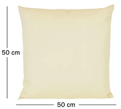 Produktbild von JACK 1x 50x50cm Outdoor Kissenhülle Bezug Lounge Garten Einfarbig, Farbe:Beige