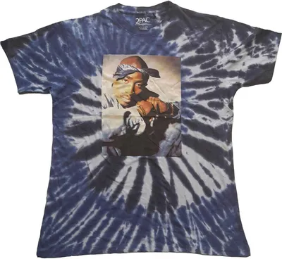 Obrázok produktu pre Tupac Shakur - Tričko batikované pre mužov/dámy uni RO3565 (L) (Modrá)