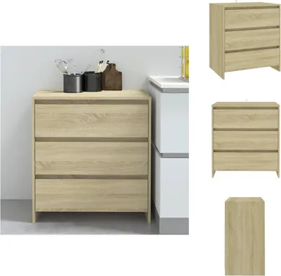 Produktbild von vidaXL Sideboard Sonoma-Eiche 70x41x75 cm Holzwerkstoff -  Sideboards