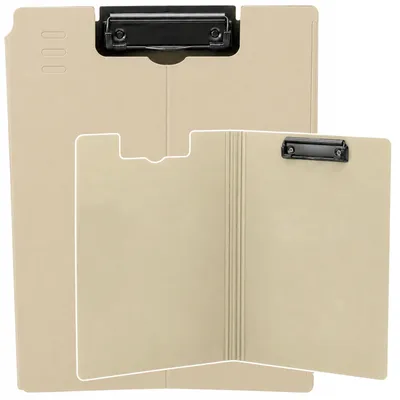 Productafbeelding van Klembord met deksel Metalen clip A4 Kunststof Kantoor Beige