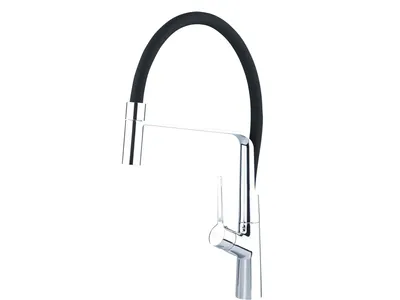 Obrázek produktu pro Balletto 81130 Jednopáková umyvadlová baterie, podstavec s flexibilním ramenem, 25 mm, černá