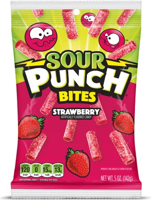 Produktbild von Sour Punch Bites Strawberry (12 x 142g)