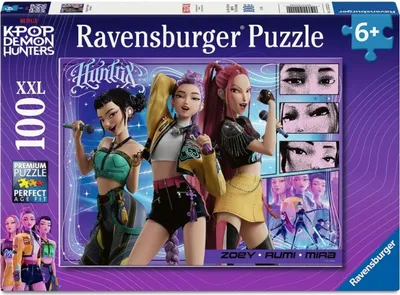 Image de Ravensburger - Puzzle XXL 100 pièces pour enfants - Chasseurs de démons K-Pop - 6 ans et plus - Puzzle de qualité supérieure - 12002222