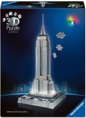 Obrázok produktu pre RAVENSBURGER 3D puzzle Empire State Building Iconics s integrovaným osvetlením