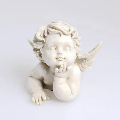 Produktbild von Engel - Antikgrau - ca. 9 x 8 cm - A 49510Gr