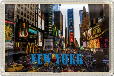Produktbild von Blechschild Reise 30x20cm New York USA Times Square Zentrum