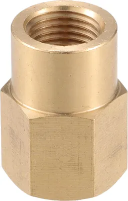 Produktbild von Hochdruckreiniger-Anschluss, G1/4"-Adapter aus Messing mit Schraubenschlauchanschluss, universell für Hochdruckreiniger-Schnellkupplungen in Kupferton