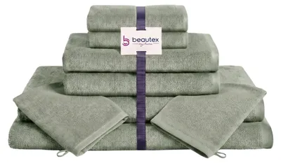 Produktbild von BEAUTEX Handtuch-Set Premium Frottier Sets, 100% Baumwolle 550g/m²,Eisberg-grün,Set: 2 Hand-, 2 Badetücher